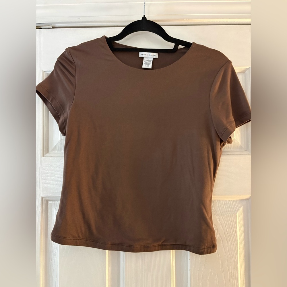Better Together Brown Crew Neck size L